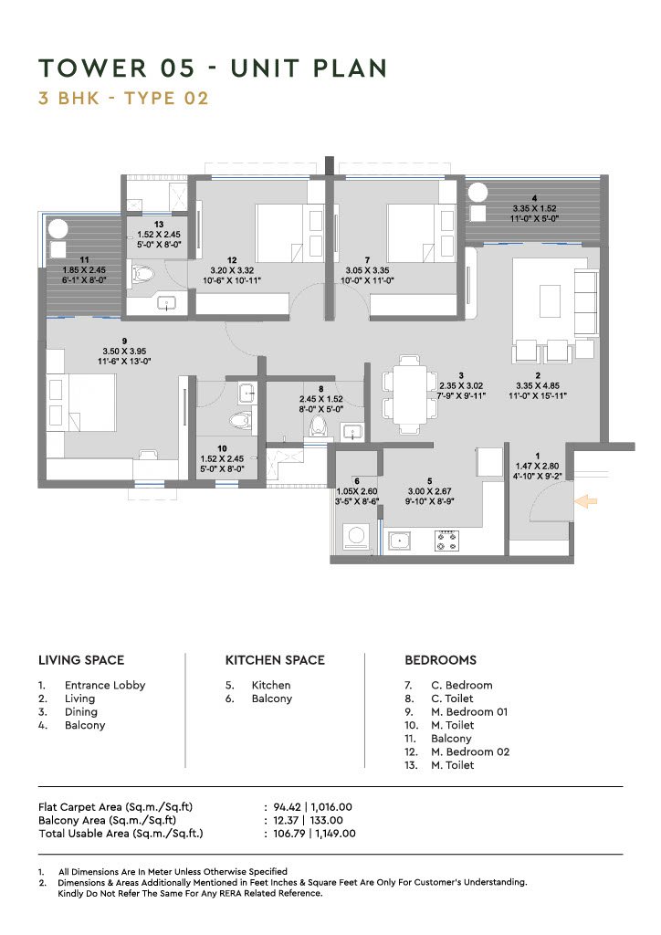 Tower 5 Unit Plan